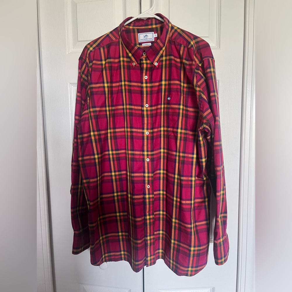 Southern Tide Mens Button Down Dress Shirt Size XL